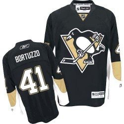 Robert Bortuzzo Pittsburgh Penguins Reebok Authentic Black Home Jersey