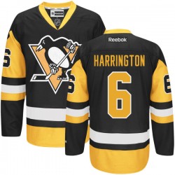 Scott Harrington Pittsburgh Penguins Reebok Premier Black Alternate Jersey