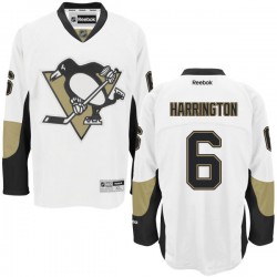 Scott Harrington Pittsburgh Penguins Reebok Premier White Away Jersey
