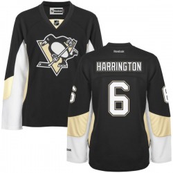Women's Scott Harrington Pittsburgh Penguins Reebok Premier Black Home Jersey