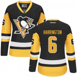 Scott Harrington Pittsburgh Penguins Reebok Premier Black Alternate Jersey
