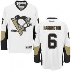 Scott Harrington Pittsburgh Penguins Reebok Authentic White Away Jersey