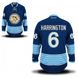 Scott Harrington Pittsburgh Penguins Reebok Authentic Royal Blue Alternate Jersey