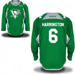 Scott Harrington Pittsburgh Penguins Reebok Authentic Green St. Patrick's Day Practice Jersey