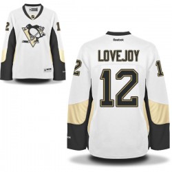 Women's Ben Lovejoy Pittsburgh Penguins Reebok Authentic White Away Jersey