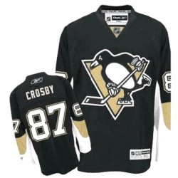 Sidney Crosby Pittsburgh Penguins Reebok Authentic Black Home Jersey