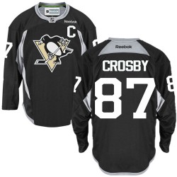 Sidney Crosby Pittsburgh Penguins Reebok Authentic Black Practice Jersey