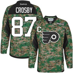 Sidney Crosby Pittsburgh Penguins Reebok Authentic Camo Veterans Day Practice Jersey