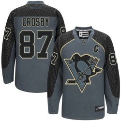 Sidney Crosby Pittsburgh Penguins Reebok Authentic Charcoal Cross Check Fashion Jersey
