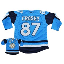 Sidney Crosby Pittsburgh Penguins Reebok Authentic Light Blue Vintage Winter Classic Jersey