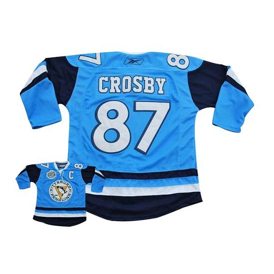 Sidney Crosby Pittsburgh Penguins Reebok Authentic Light Blue Vintage