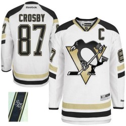 Sidney Crosby Pittsburgh Penguins Reebok Authentic White 2014 Stadium Series Autographed Jersey