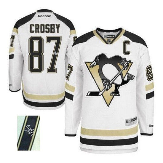 Sidney Crosby Pittsburgh Penguins Reebok Authentic White 2014 Stadium