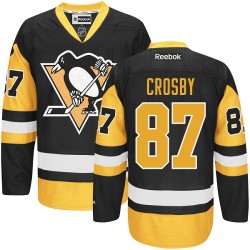 Youth Sidney Crosby Pittsburgh Penguins Reebok Authentic Black/Gold Third Jersey