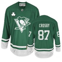 Youth Sidney Crosby Pittsburgh Penguins Reebok Authentic Green St Patty's Day Jersey