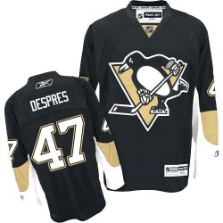 Simon Despres Pittsburgh Penguins Reebok Premier Black Home Jersey