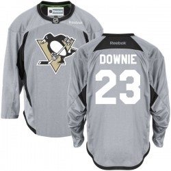 Steve Downie Pittsburgh Penguins Reebok Premier Gray Practice Team Jersey