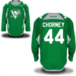 Taylor Chorney Pittsburgh Penguins Reebok Premier Green St. Patrick's Day Practice Jersey