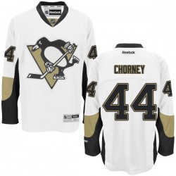 Taylor Chorney Pittsburgh Penguins Reebok Authentic White Away Jersey