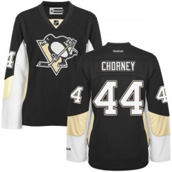 Women's Taylor Chorney Pittsburgh Penguins Reebok Authentic Black Home Jersey