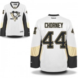 Women's Taylor Chorney Pittsburgh Penguins Reebok Authentic White Away Jersey