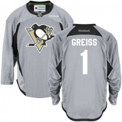 Thomas Greiss Pittsburgh Penguins Reebok Premier Gray Practice Team Jersey