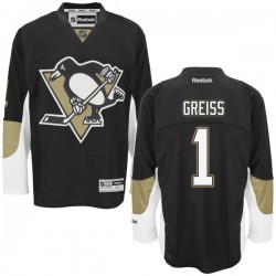 Thomas Greiss Pittsburgh Penguins Reebok Authentic Black Home Jersey