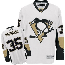 Tom Barrasso Pittsburgh Penguins Reebok Authentic White Away Jersey