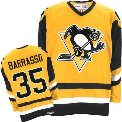 Tom Barrasso Pittsburgh Penguins CCM Premier Gold Throwback Jersey