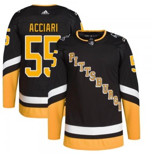 Youth Noel Acciari Pittsburgh Penguins Adidas Authentic Black 2021/22 Alternate Primegreen Pro Player Jersey