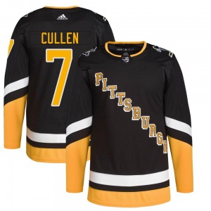Youth Matt Cullen Pittsburgh Penguins Adidas Authentic Black 2021/22 Alternate Primegreen Pro Player Jersey