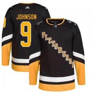Youth Mark Johnson Pittsburgh Penguins Adidas Authentic Black 2021/22 Alternate Primegreen Pro Player Jersey