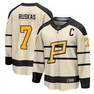 Rod Buskas Pittsburgh Penguins Fanatics Branded Cream 2023 Winter Classic Jersey