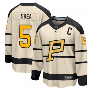 Ryan Shea Pittsburgh Penguins Fanatics Branded Cream 2023 Winter Classic Jersey