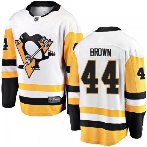 Youth Rob Brown Pittsburgh Penguins Fanatics Branded Breakaway White Away Jersey