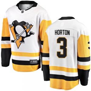 Youth Tim Horton Pittsburgh Penguins Fanatics Branded Breakaway White Away Jersey