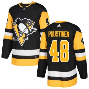 Youth Valtteri Puustinen Pittsburgh Penguins Adidas Authentic Black Home Jersey