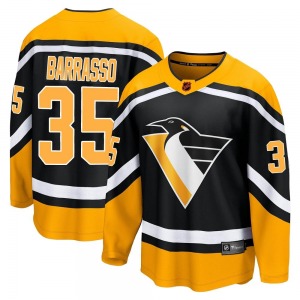 Tom Barrasso Pittsburgh Penguins Fanatics Branded Breakaway Black Special Edition 2.0 Jersey