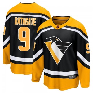 Andy Bathgate Pittsburgh Penguins Fanatics Branded Breakaway Black Special Edition 2.0 Jersey
