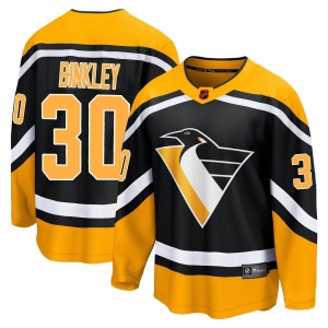 Les Binkley Pittsburgh Penguins Fanatics Branded Breakaway Black Special Edition 2.0 Jersey