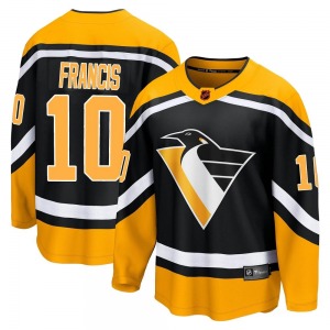 Ron Francis Pittsburgh Penguins Fanatics Branded Breakaway Black Special Edition 2.0 Jersey