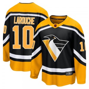 Pierre Larouche Pittsburgh Penguins Fanatics Branded Breakaway Black Special Edition 2.0 Jersey