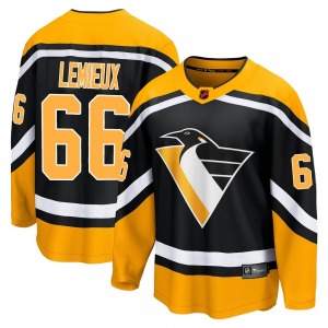 Mario Lemieux Pittsburgh Penguins Fanatics Branded Breakaway Black Special Edition 2.0 Jersey