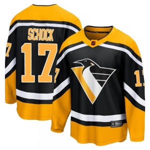 Ron Schock Pittsburgh Penguins Fanatics Branded Breakaway Black Special Edition 2.0 Jersey