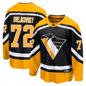 Lukas Svejkovsky Pittsburgh Penguins Fanatics Branded Breakaway Black Special Edition 2.0 Jersey