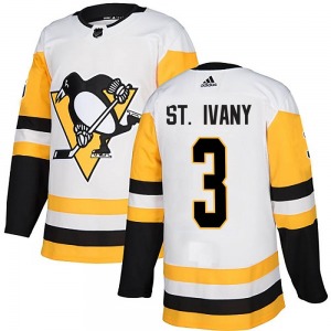 Youth Jack St. Ivany Pittsburgh Penguins Adidas Authentic White Away Jersey