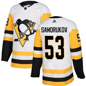 Youth Dmitri Samorukov Pittsburgh Penguins Adidas Authentic White Away Jersey