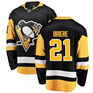 Michel Briere Pittsburgh Penguins Fanatics Branded Breakaway Black Home Jersey