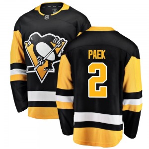 Jim Paek Pittsburgh Penguins Fanatics Branded Breakaway Black Home Jersey