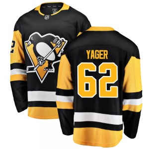 Brayden Yager Pittsburgh Penguins Fanatics Branded Breakaway Black Home Jersey
